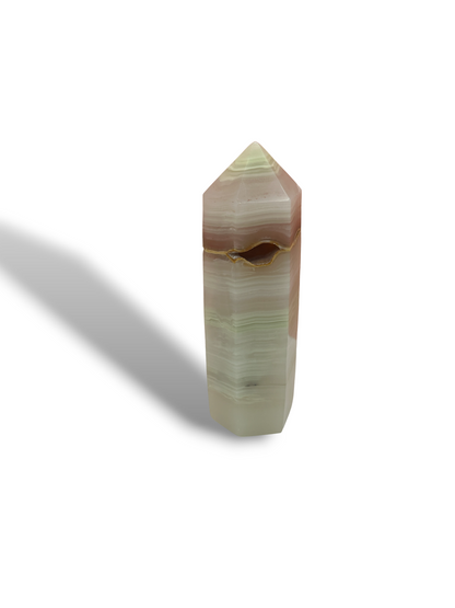 Banded Calcite Tower •Flow •Calmness •Focus •Stability •Growth •Motivation •Healing