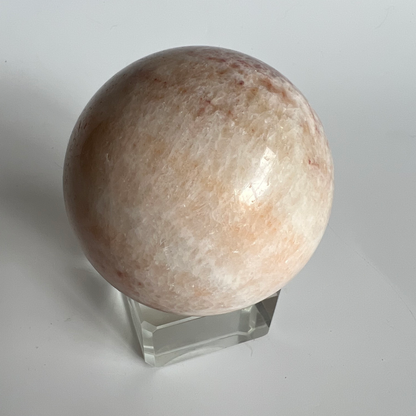 Orange banded calcite sphere