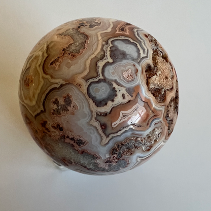 Crazy lace agate sphere