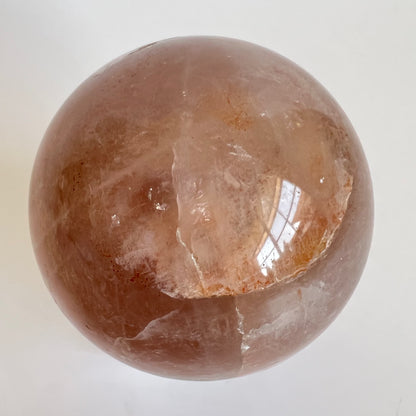 Strawberry quartz sphere