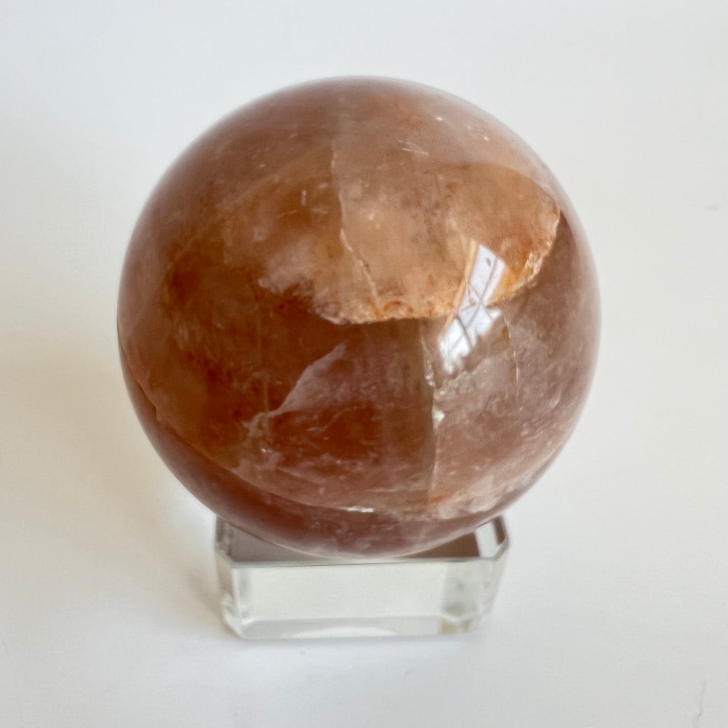 Strawberry quartz sphere