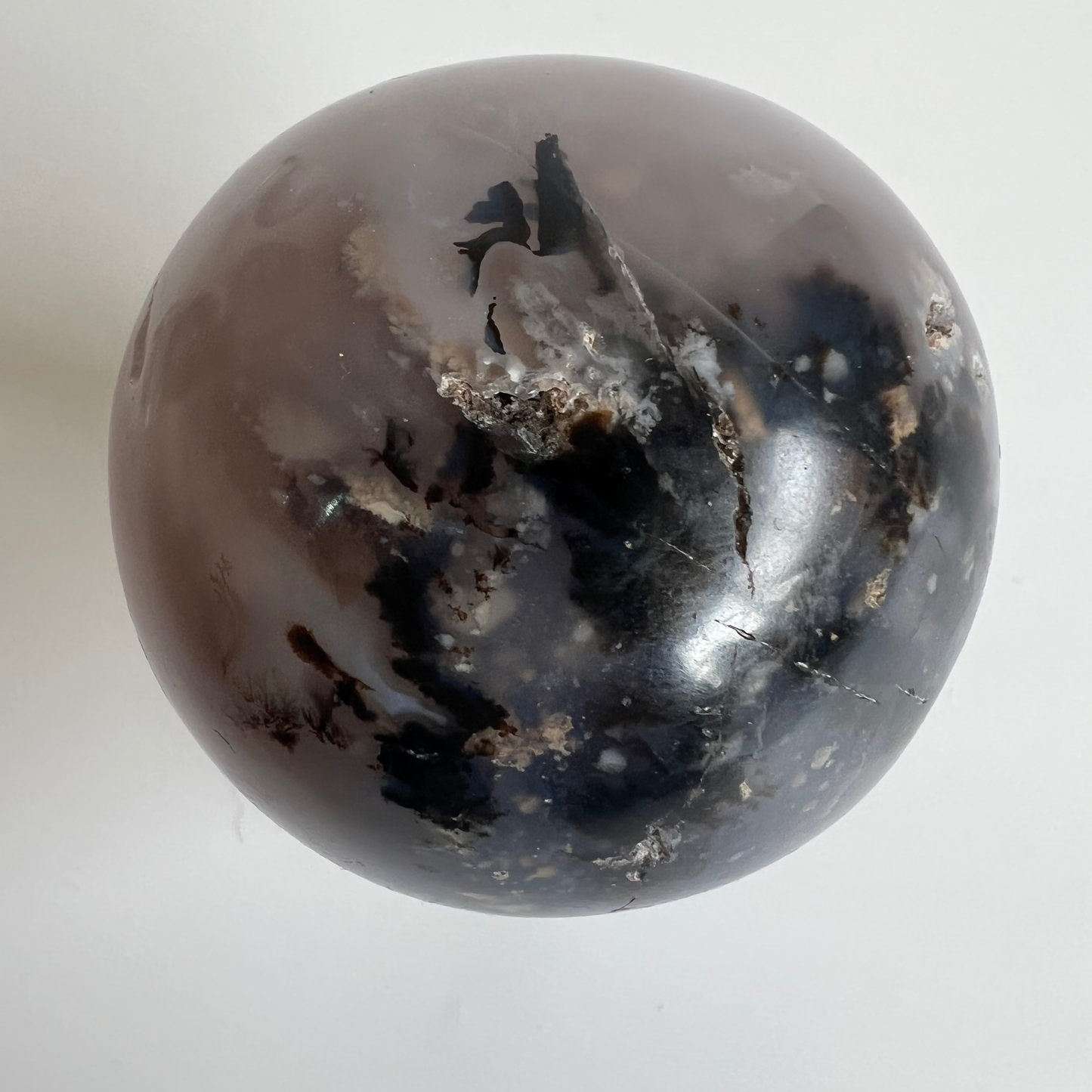 Dendritic agate sphere