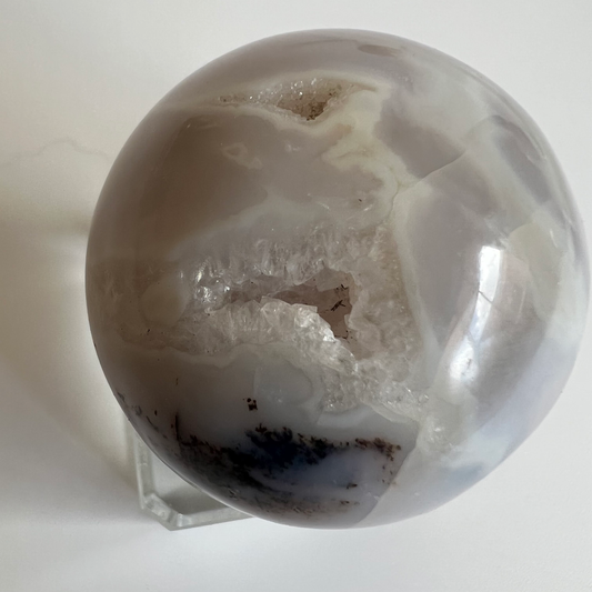 Dendritic agate sphere