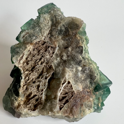 Green Fluorite cluster •Focus •Creativity •Balance •Growth •Healing