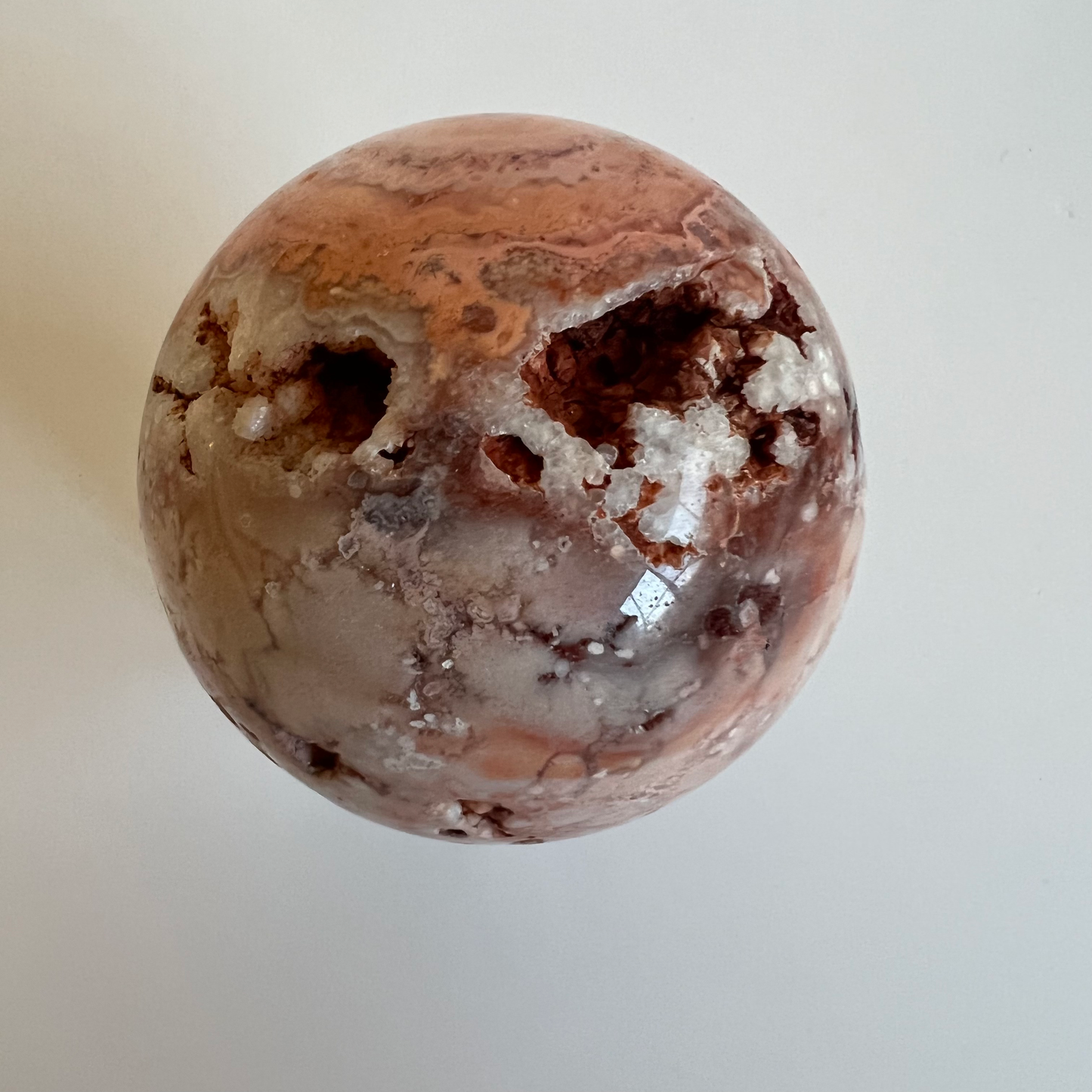 Crazy lace agate sphere