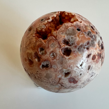 Crazy lace agate sphere