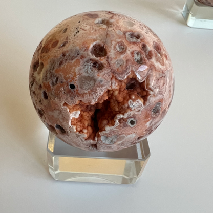 Crazy lace agate sphere