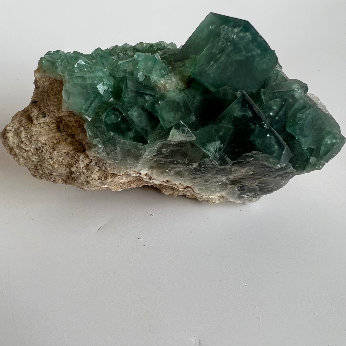 Green Fluorite cluster •Focus •Creativity •Balance •Growth •Healing